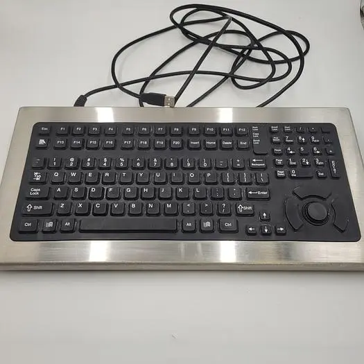 Used IKEY PERIPHERALS IKEY PERIPHERALS STAINLESS STEEL ENCLOSED SEALED KEYBOARD DT-5K-USB Misc Electrical & Power Parts | ND Industrial Surplus #1221809
