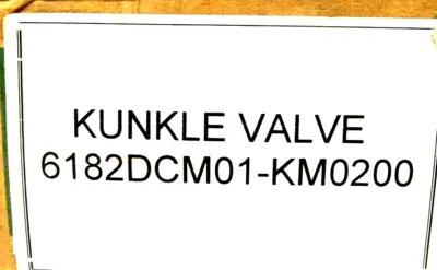 NEW KUNKLE 6182DCM01-KM0200 PRESSURE RELIEF VALVE 6182DCM01KM 0200