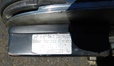 Used WEBER BELT CONVEYOR 16 X 72 Belt Conveyors New Jersey US | Champion Trading Corporation #1338170