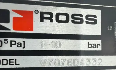 NEW ROSS CONTROLS W7076D4332Z SOLENOID VALVE 120V 60HZ W7076D4332