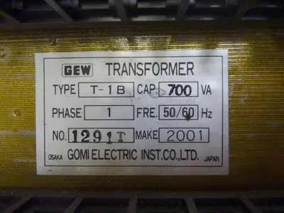 USED GOMI ELECTRIC T-1B 700VA