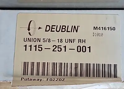 Deublin 1115-251-001 Radial Housing Connection 1/2" 150 PSI loc5C18