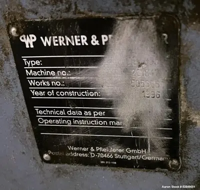 USED WERNER & PFLEIDERER ZSK 160
