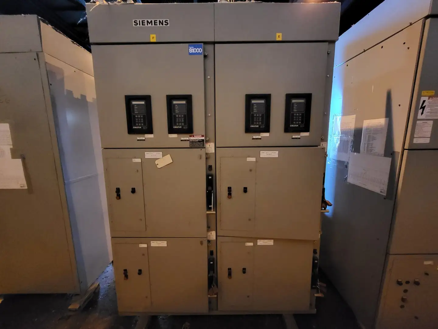 4160 Volts, Series 81000 Two-Column Motor Control Center (MCC) Section