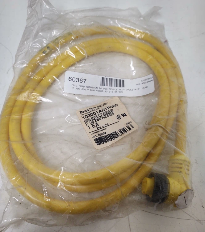New | in-Stock Woodhead 103000A01F120 Cable & Wire Kentucky US | Edwards Industrial Repair #975007