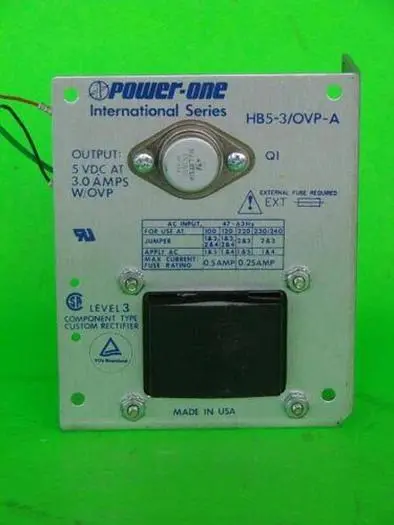 Used POWER ONE HB5-3/OVP-A Power Supplies Michigan US | Ideal Machinery #692276