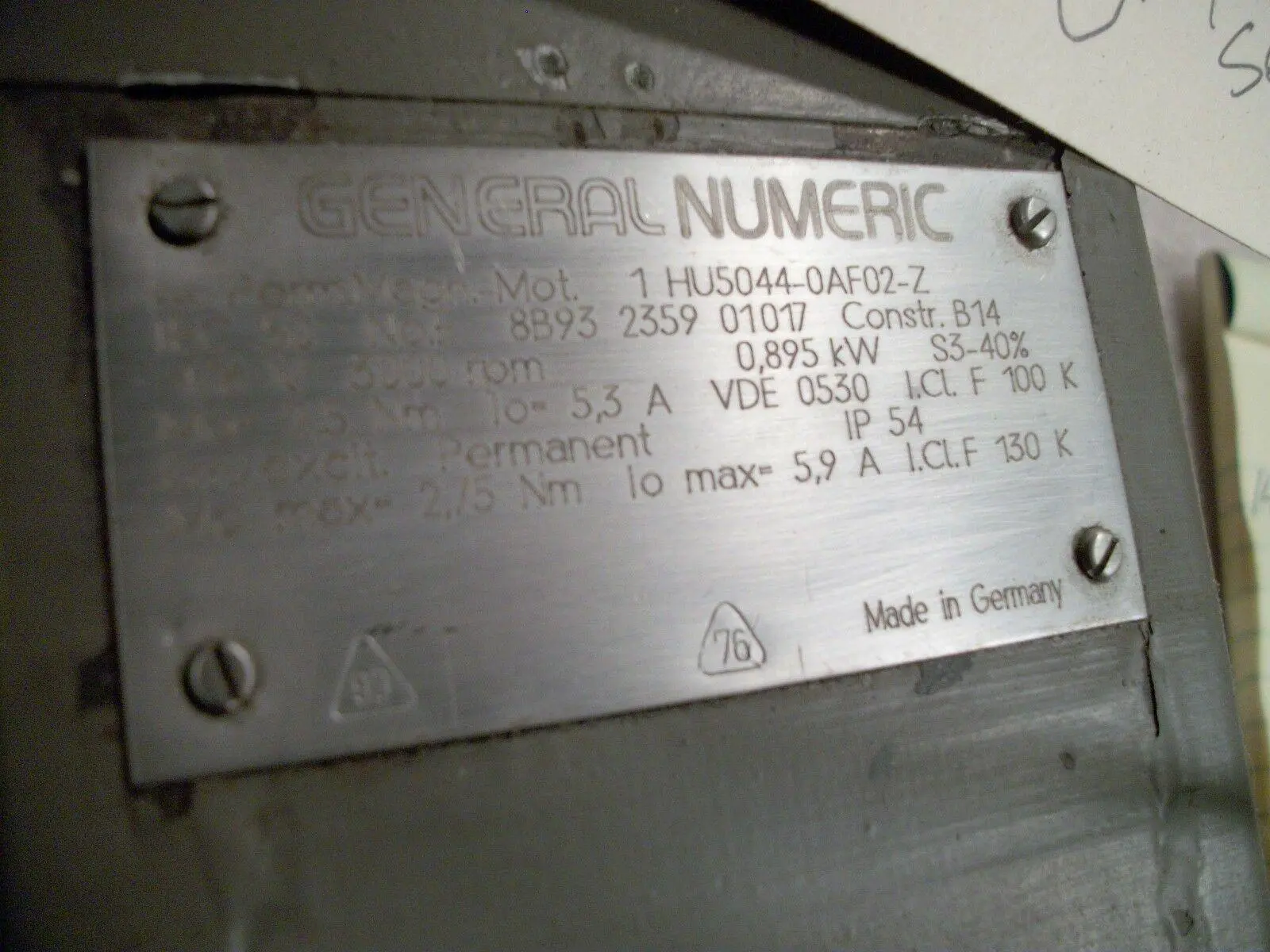 USED General Numeric 1 HU55044-0AF02-Z