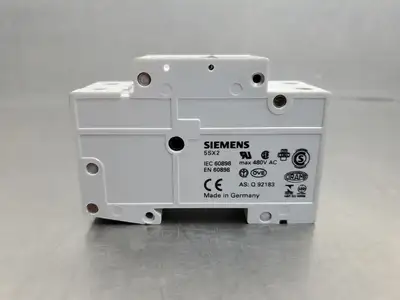 USED Siemens 5SX22 C4 Circuit Breaker, 4 Amps, 400V, 2 Pole