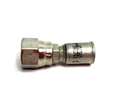 USED PARKER FEMALE SAE (JIC) 37° SWIVEL HOSE FITTING, HOSE TO PORT