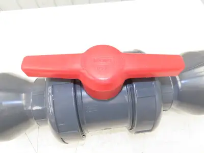 Spears 2322-060  6" Union Ball Valve PVC EPDM Venturi Socket Ends 150psi
