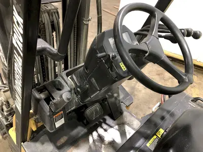 3500 LB MITSUBISHI MODEL FBC18N ELECTRIC FORKLIFT: STOCK 17435
