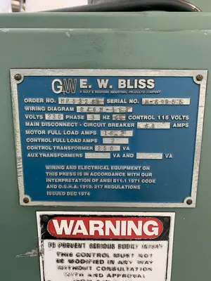 USED 1984 BLISS C-45