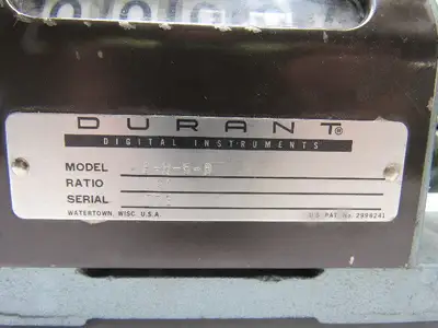 Durant 5-H-5-B 5 Digit Mechanical Stroke Counter W/Bracket Extension Arm