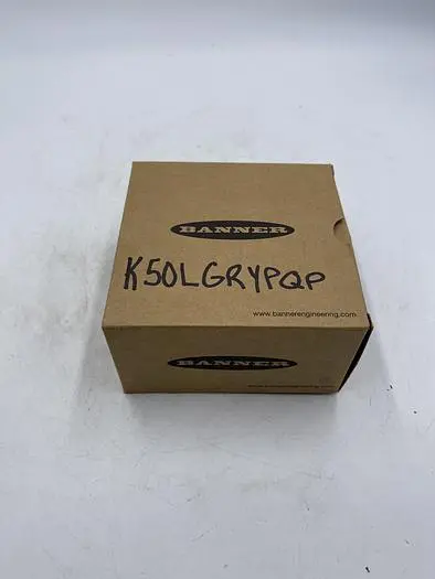 New | in-Stock BANNER BANNER K50LGRYPQP Sensors | ND Industrial Surplus #1214412