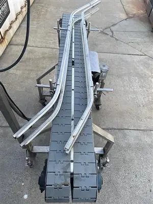 Conveyor, Belt, 7" X 54", S/st, Vari-Speed, Portable #S744591