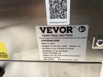 Used VEVOR RV-386-B Coffee Equipment Michigan US | Miedema Asset Management Group #1326057
