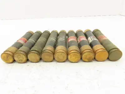 Buss Bussman FRSR50 FRS-R-50 Time Delay Fuse 50Amp RK5 600VAC 300VDC Lot of 9