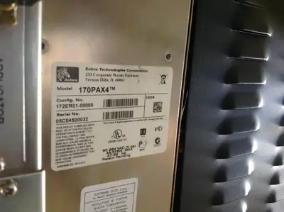 Used PARAGON LABEL APLICATOR WITH ZEBRA 170PAX4 120V Misc Industrial Equipment | Maverick Industrial Sales #1110010
