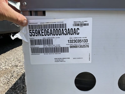 Used BRYANT 559KE06A000A3A0AC, 5 TON HVAC Parts and Equipment Michigan US | Miedema Asset Management Group #1330082