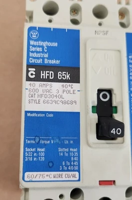 NEW Westinghouse HFD3040L