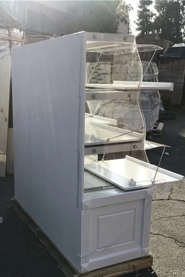 171-0326 60" Lighted Dry Donut Pastry Bakery Case on Cabinets