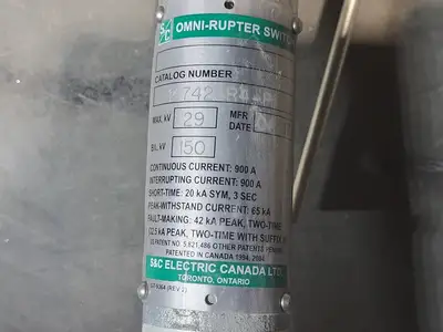 Used S&C 147423R4-P1 Switchgears British Columbia CA | Lenmark #835834