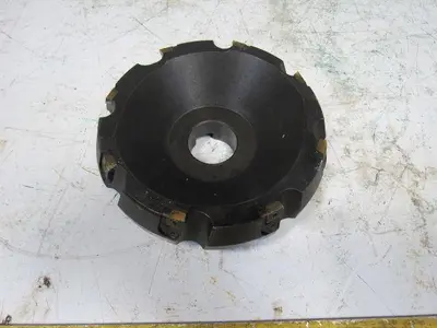Lumco DMG32-D1 6-1/4" 8 Flute Indexing Face Mill 20° 1-1/2" Arbor