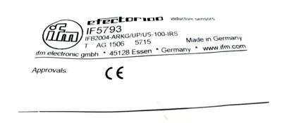 NEW IFM EFECTOR IFB2004-ARKG/UP/US-100-IRS PROXIMITY SWITCH IF5793