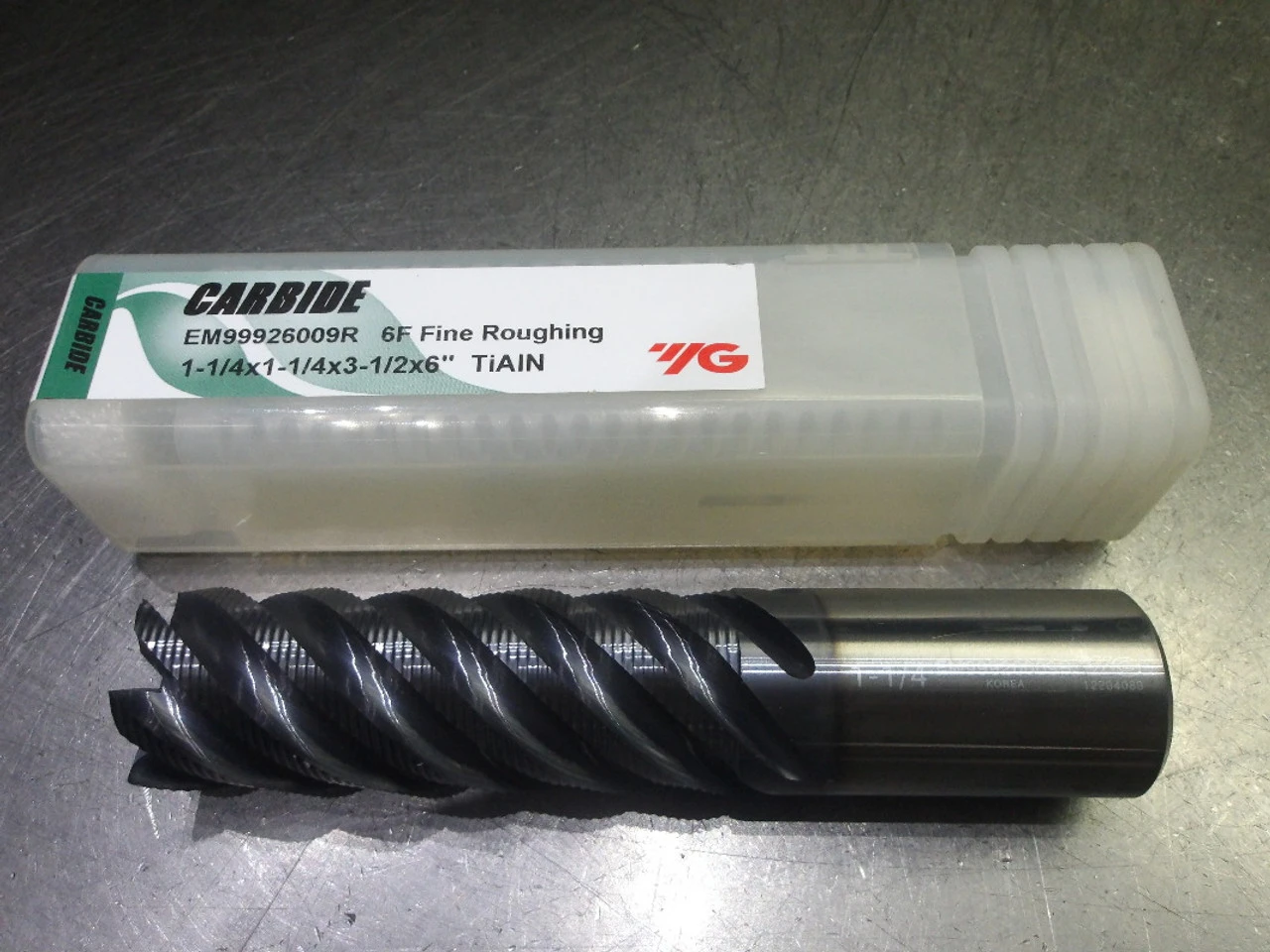 YG-1 1.25" 6 Flute Carbide Roughing Endmill 1.25" Shank EM99926009R (LOC3388A)