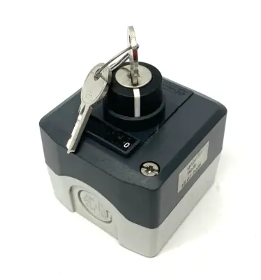 Used Knapp Switch H.M. Keyed Switch, Plastic Enclosure, CABLE CUT Switch Parts Michigan US | Maverick Industrial Sales #1401249
