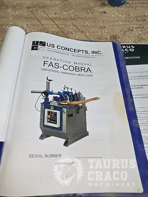 Used 2010 US CONCEPTS FAS-COBRA UNIVERSAL HANDRAIL MOULDER Woodworking Moulders Ontario CA | Taurus Craco Machinery Inc #1328353