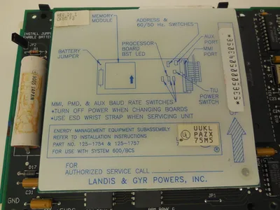 LANDIS & GYR POWERS 53641004040130 PC BOARD
