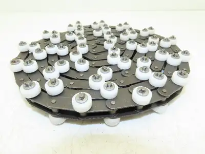 Tsubaki RF2040S-1LPSR-T-CP Chain Outboard Rollers 10' Long 1" Double Pitch