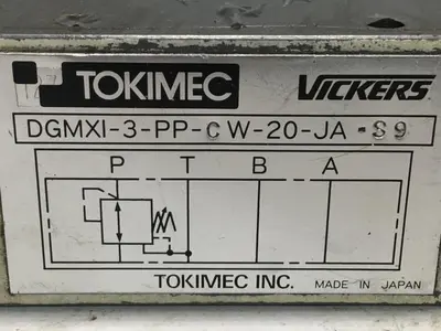 USED TOKIMEC DGMXI-3-PP-CW-20-JA-S9