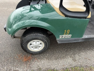 (1) 2015 E-Z-Go golf cart with a Kawasaki gas engine, includes club and ball washer, does not includ...
