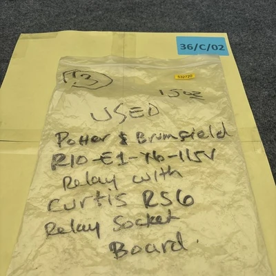 Used Potter & Brumfield R10-E1-X6-115V Misc Electrical & Power Parts California US | Davliegogo LLC #1707876