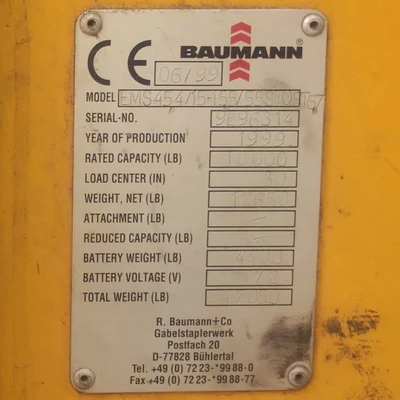 USED 1999 BAUMANN EMS454/15-155/55STQST67