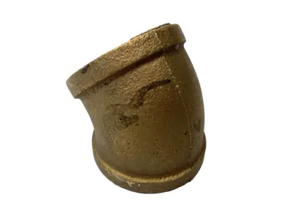 45 Degree 2-1/4" NPT Brass Elbow - New Other