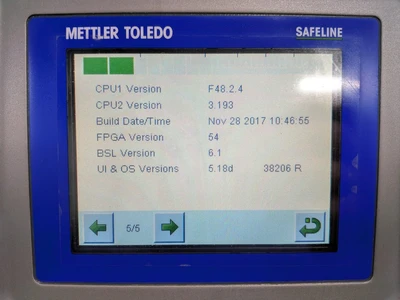 USED 2018 METTLER-TOLEDO SAFELINE