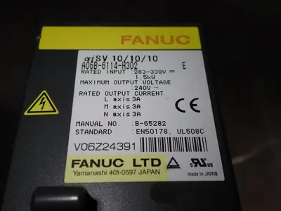New | in-Stock FANUC A06B6114H302 Servo Drives | HGR 24 #744750