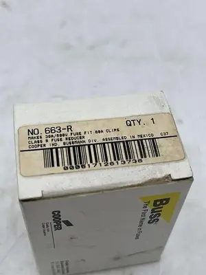 New | in-Stock BUSS BUSS 663-R Misc Electrical & Power Parts | ND Industrial Surplus #1212568