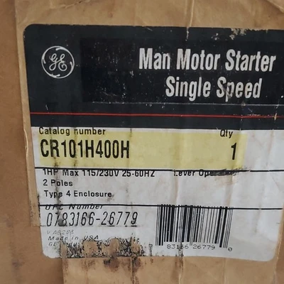 NEW General Electric CR101H400H