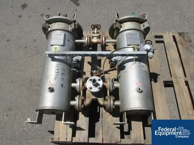 Used Fulflo 8" FULFLO DUAL BASKET FILTERS, S/S, 150# Inline Basket Filters Ohio US | Federal Equipment Company #130884