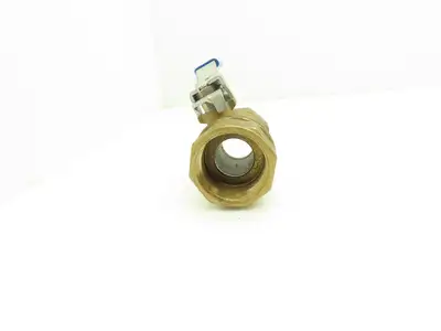 Jamesbury Ser 300 1-1/4" NPT Brass Ball Valve Stainless Steel Ball Lot of 5
