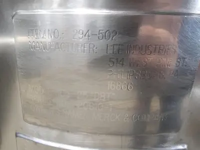 Used LEE INDUSTRIES INC. 25 "DBT" Stainless Steel Tanks Quebec CA | Carter-Wilson Equipment Services #914520