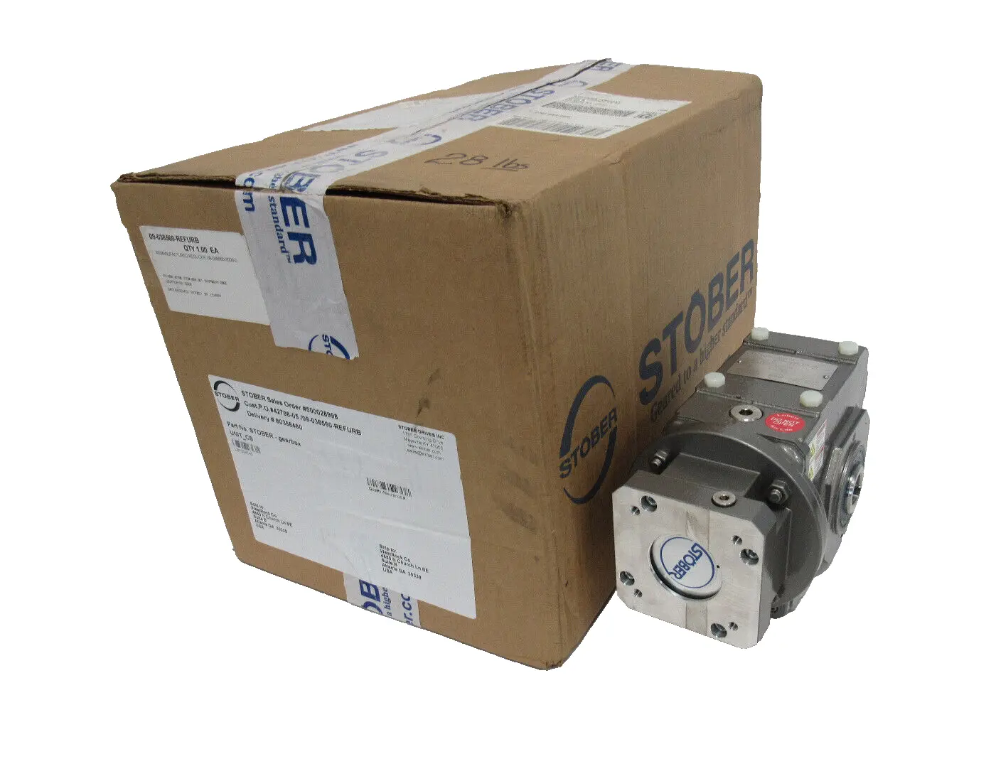 REFURBISHED STOBER K102AGD0100MT10 GEAR REDUCER 10:1