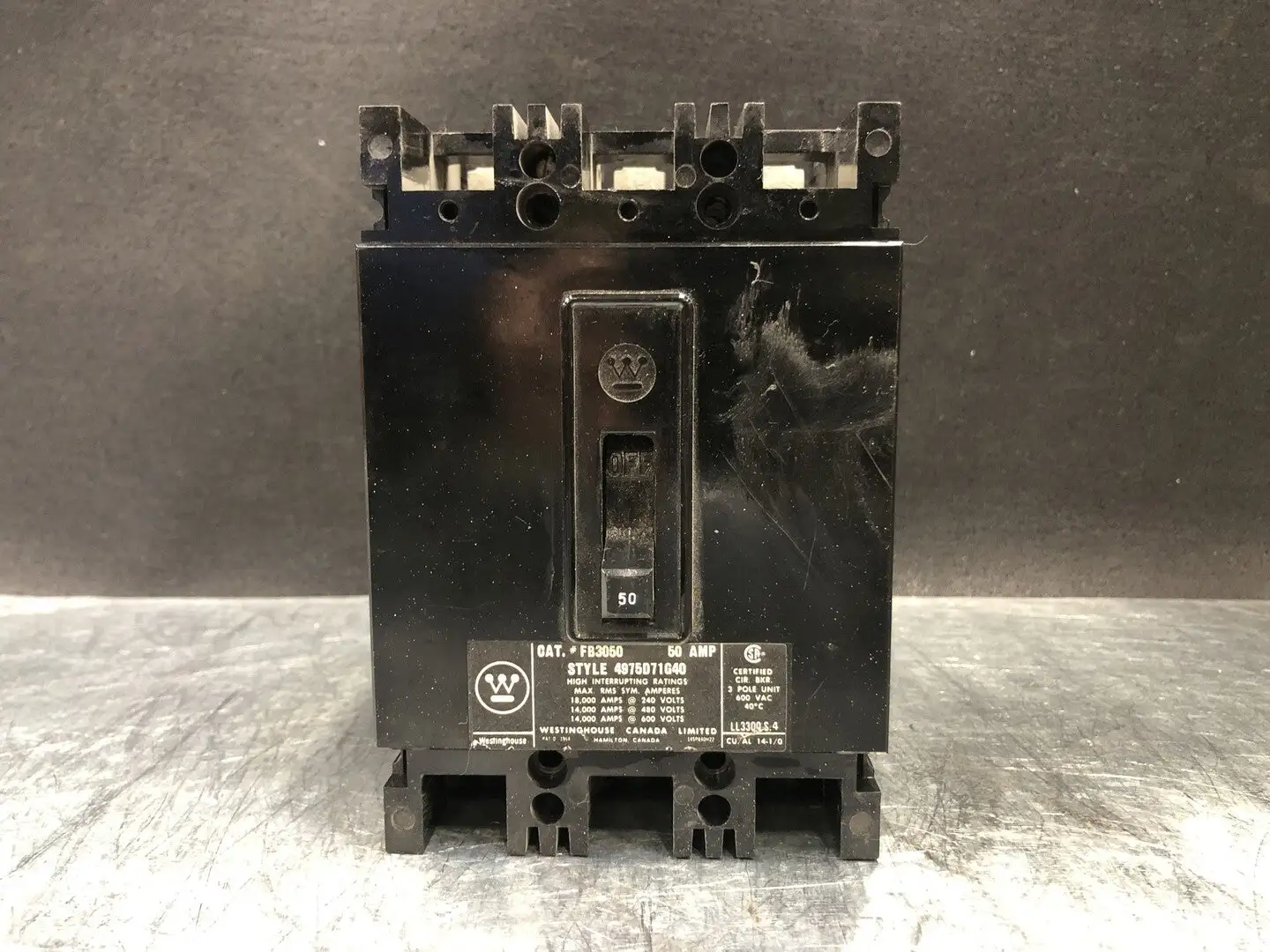 USED WESTINGHOUSE FB3050