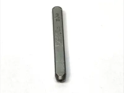 USED CH HANSON LETTER STEEL STAMP SET A-Z 3/16" HAND GROUND LETTERS SET OF 26