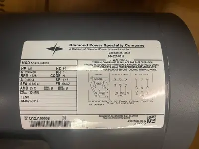 New | in-Stock DIAMOND POWER DIAMOND POWER ,5 K42GN4363 Motors (misc) | Surplus Asset Holdings #1205167