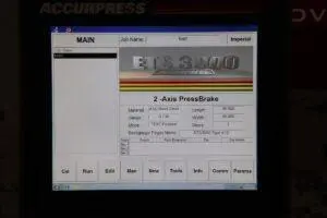 250 Ton x 12 Ft Accurpress Advantage CNC Press Brake, Model 725012
